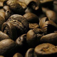 Обжаренные зерна конголезского кофе